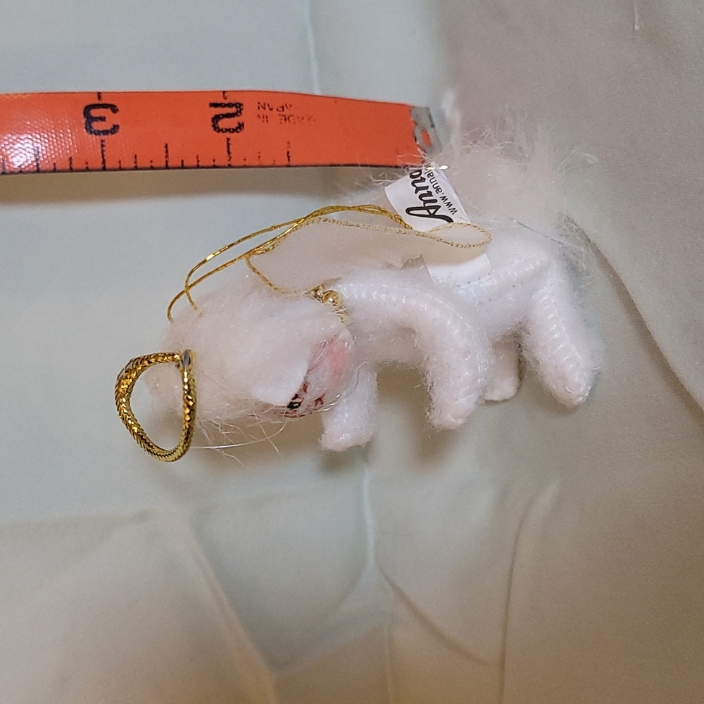 Annalee Christmas Ornament. Angel Cat with Wings and Halo 2008 - Picture 6 of 7